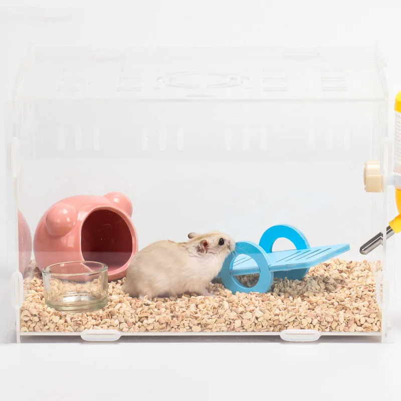 Hamster Toy Wooden Bridge Swing Seesaw Pet Supplies Rat Hamster Mouse Small Animal Wooden Toys Pet Cage Accessories - Image 2