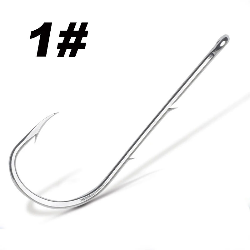 50pcs/lot Long Shank Fishing Hook For Fishing Live Bait With Double Bait Keeper Barbs High Carbon Steel With Anti-rust Fishhooks - Image 9