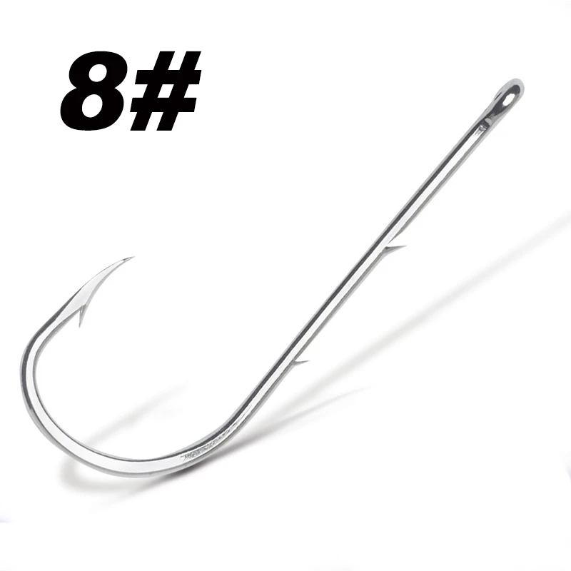 50pcs/lot Long Shank Fishing Hook For Fishing Live Bait With Double Bait Keeper Barbs High Carbon Steel With Anti-rust Fishhooks - Image 18
