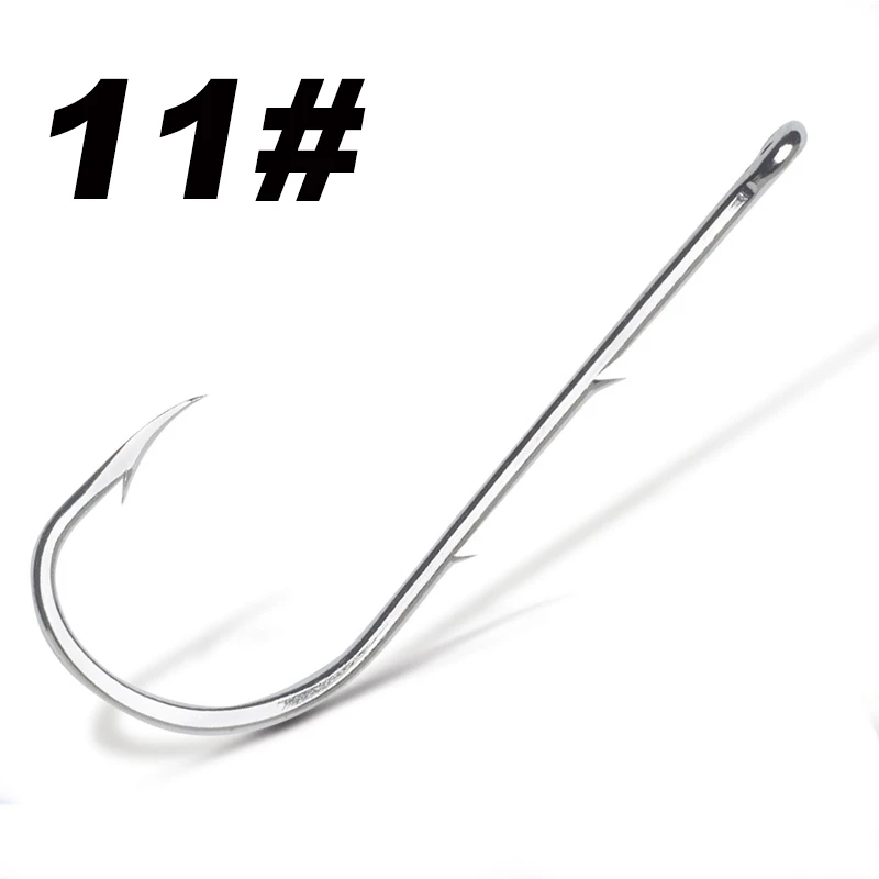50pcs/lot Long Shank Fishing Hook For Fishing Live Bait With Double Bait Keeper Barbs High Carbon Steel With Anti-rust Fishhooks - Image 19