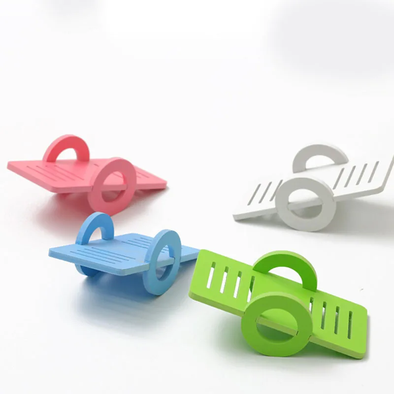 Hamster Toy Wooden Bridge Swing Seesaw Pet Supplies Rat Hamster Mouse Small Animal Wooden Toys Pet Cage Accessories - Image 3