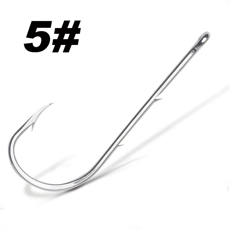 50pcs/lot Long Shank Fishing Hook For Fishing Live Bait With Double Bait Keeper Barbs High Carbon Steel With Anti-rust Fishhooks - Image 13