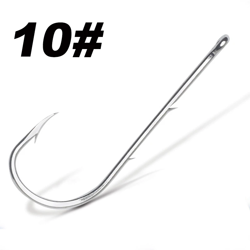 50pcs/lot Long Shank Fishing Hook For Fishing Live Bait With Double Bait Keeper Barbs High Carbon Steel With Anti-rust Fishhooks - Image 20