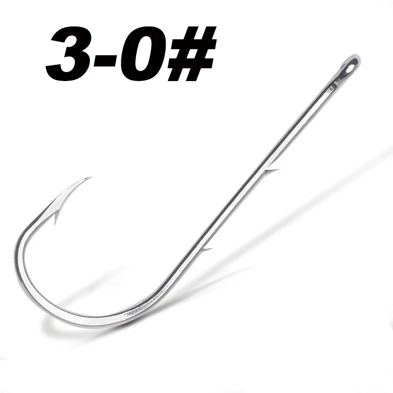 50pcs/lot Long Shank Fishing Hook For Fishing Live Bait With Double Bait Keeper Barbs High Carbon Steel With Anti-rust Fishhooks - Image 8