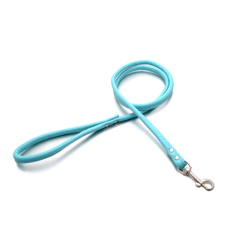 Pet Cat Puppy Dogs Leash Long Smooth PU Leather Leashes Solid Dog Walker Dog Pet Accessories with 5 Color - Image 10