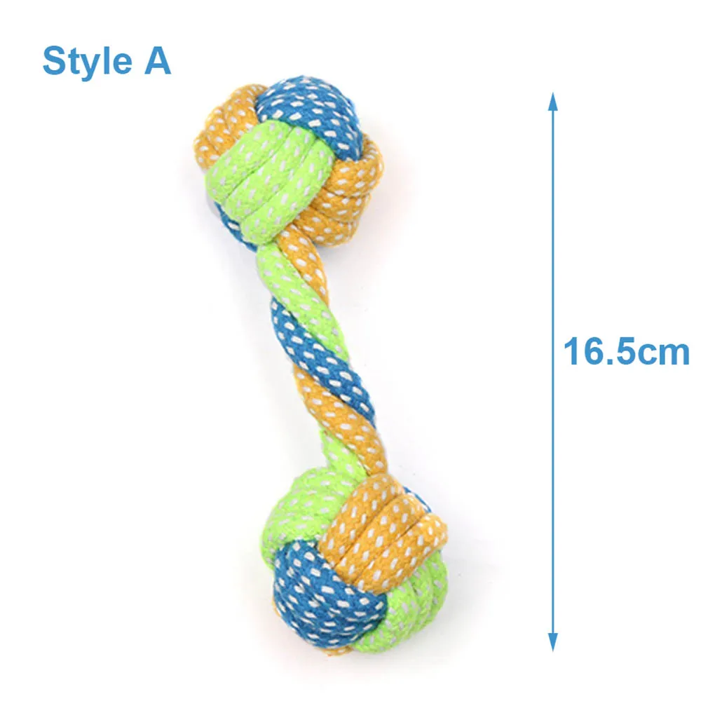 Dog Toy Rope Ball Toy for Small Medium Dogs Outdoor Training Toy for Dogs Teeth Cleaning Tug Toy Interactive Knot Rope TY0078 - Image 10
