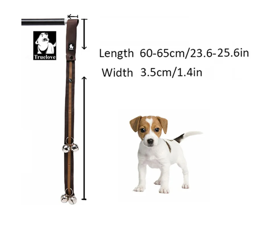 Truelove Pet Training Doorbell Premium Quality Adjustable Training Puppy Potty Easy Way All Door Handles Fit All Breed TLT2871 - Image 2