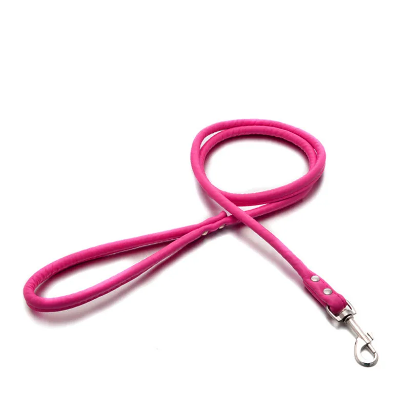 Pet Cat Puppy Dogs Leash Long Smooth PU Leather Leashes Solid Dog Walker Dog Pet Accessories with 5 Color - Image 5