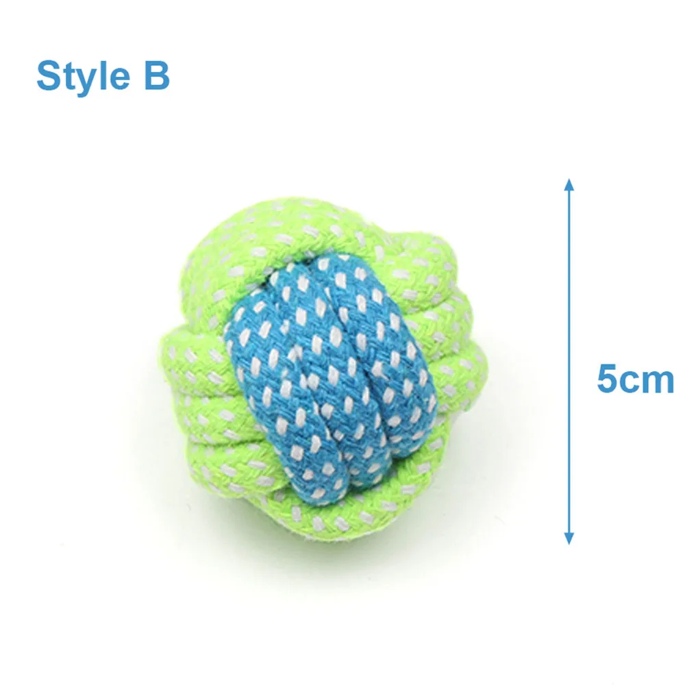 Dog Toy Rope Ball Toy for Small Medium Dogs Outdoor Training Toy for Dogs Teeth Cleaning Tug Toy Interactive Knot Rope TY0078 - Image 12