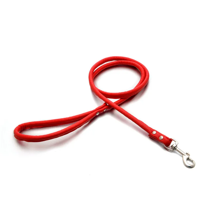 Pet Cat Puppy Dogs Leash Long Smooth PU Leather Leashes Solid Dog Walker Dog Pet Accessories with 5 Color - Image 4