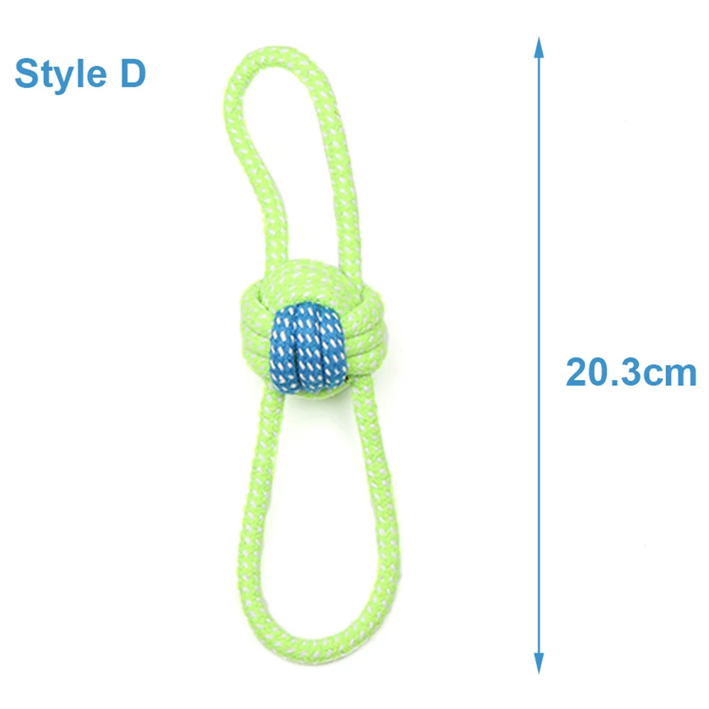 Dog Toy Rope Ball Toy for Small Medium Dogs Outdoor Training Toy for Dogs Teeth Cleaning Tug Toy Interactive Knot Rope TY0078 - Image 7