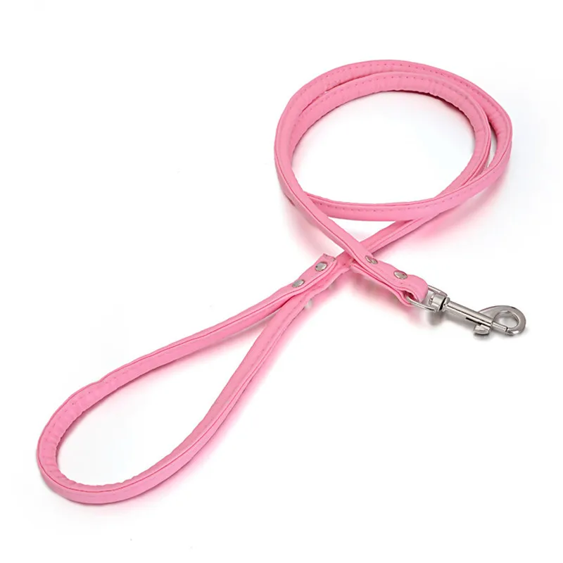 Pet Cat Puppy Dogs Leash Long Smooth PU Leather Leashes Solid Dog Walker Dog Pet Accessories with 5 Color - Image 2