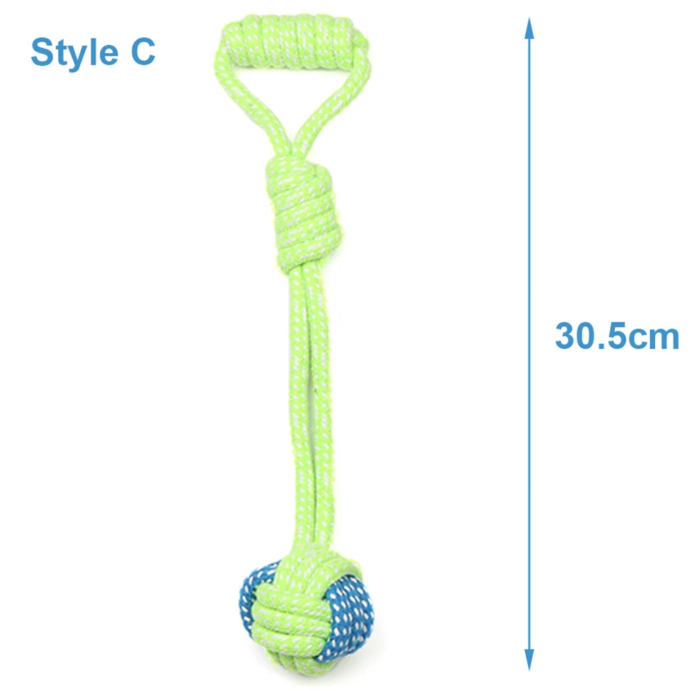 Dog Toy Rope Ball Toy for Small Medium Dogs Outdoor Training Toy for Dogs Teeth Cleaning Tug Toy Interactive Knot Rope TY0078 - Image 11