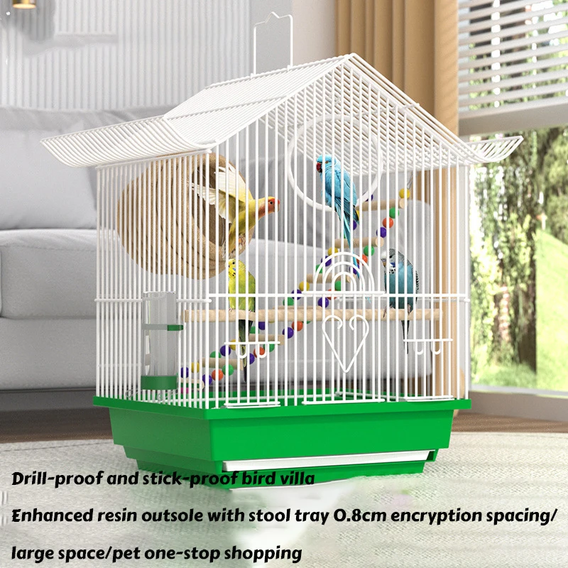 Bird Cage Domestic Small Parrot Bird Cage Peony Budgie Cage - Image 6