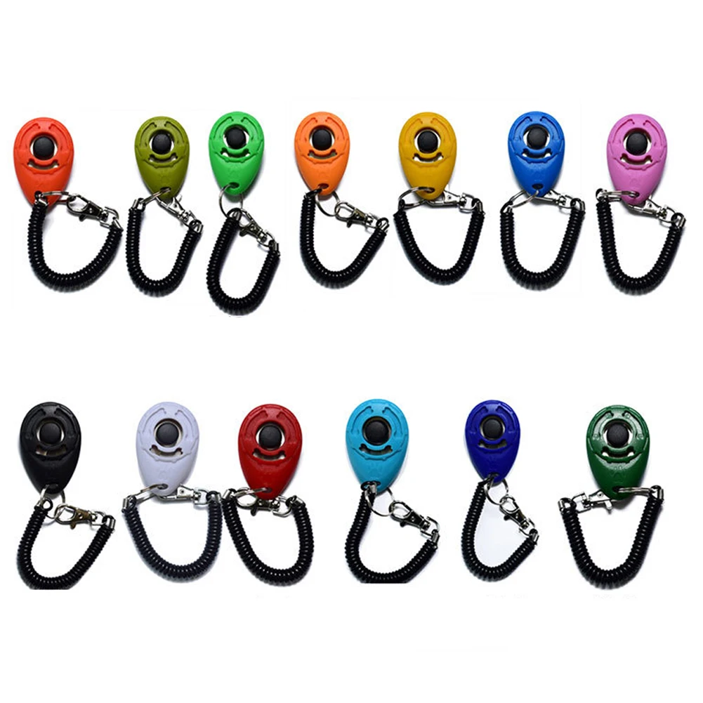 Dog Training Clicker Pet Cat Plastic New Dogs Click Trainer Aid Tools Adjustable Wrist Strap Sound Key Chain Dog Supplies - Image 5