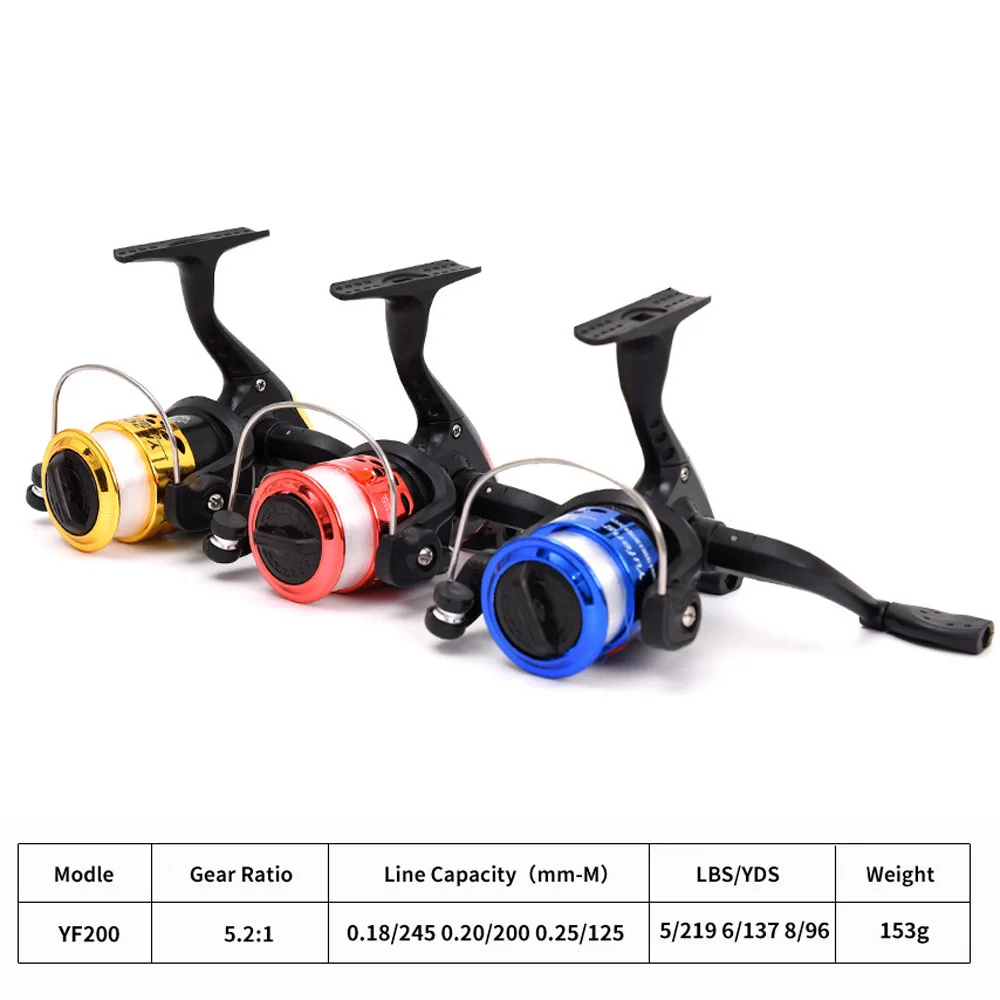 5.2:1 Ultralight Folding Fishing Reel Spinning Reel With 60m Large Fishing Line Diameter Line Roller Casting Wheel Vessel Bait - Image 3