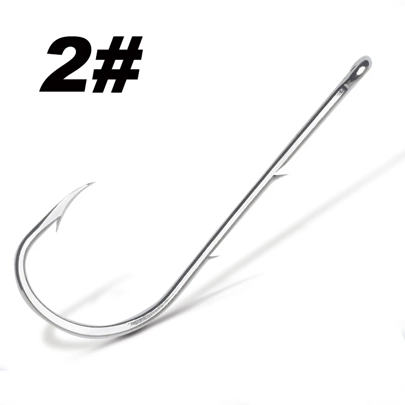50pcs/lot Long Shank Fishing Hook For Fishing Live Bait With Double Bait Keeper Barbs High Carbon Steel With Anti-rust Fishhooks - Image 12