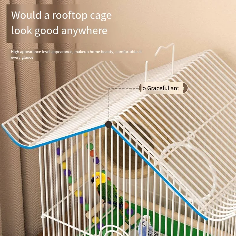 Bird Cage Domestic Small Parrot Bird Cage Peony Budgie Cage - Image 3