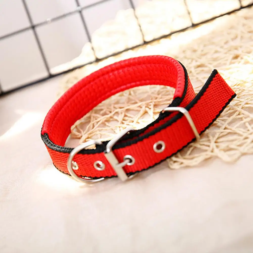 Dog Collars,Nylon,Adjustable Dog Neck Circle,Long-lasting Pet Neck Strap,with Traction Ring,Teddy Keji Pitbull,Pet Supplies - Image 4
