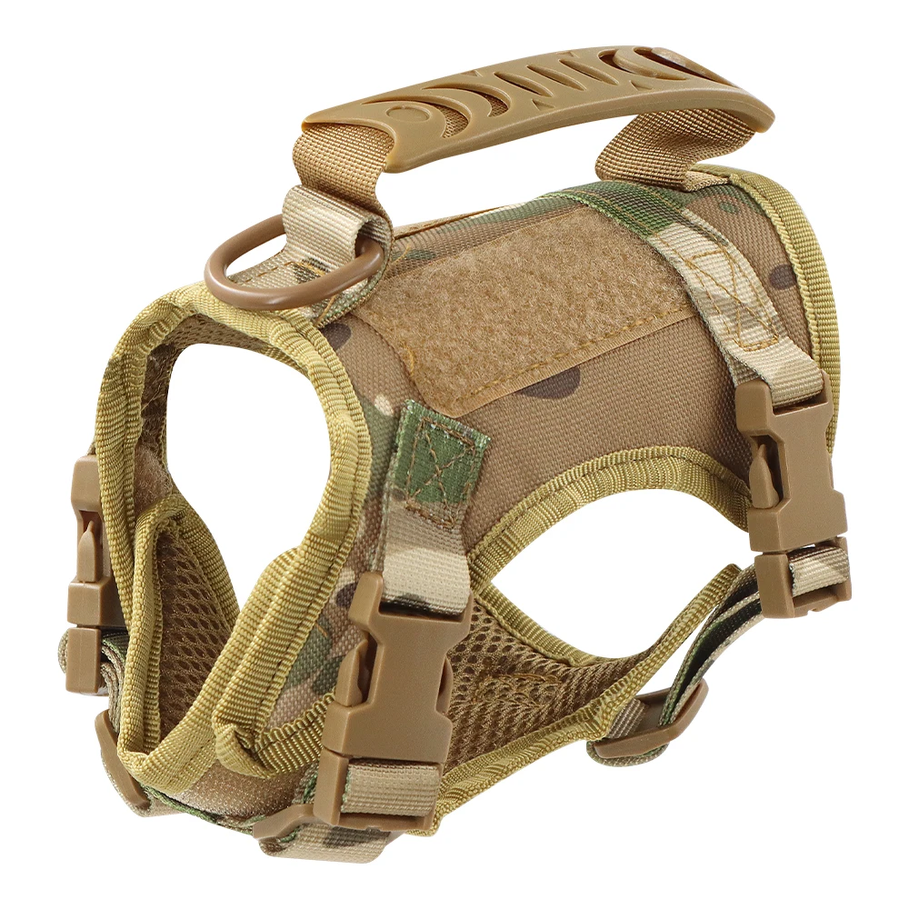 Tactical Puppy Harness Leash For Small Dogs Cats Adjustable Kitten Vest For Military Service Dog Working Training Walking - Image 7