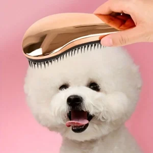 2-In-1 Dog Grooming Comb And Massage Brush Removes Hair And Relaxes Your Pet Perfect For Bath Time Floating Design For Easy Use
