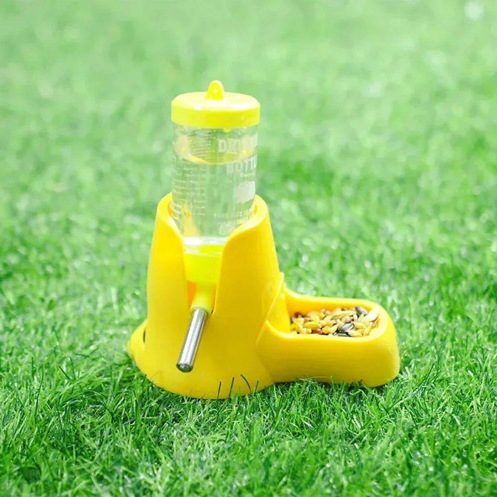 Hamster Water Feeder Small Animal Automatic Dispenser Drinking Water Bottle Bowls Dish with Food Container for Guinea Pig Rat - Image 7