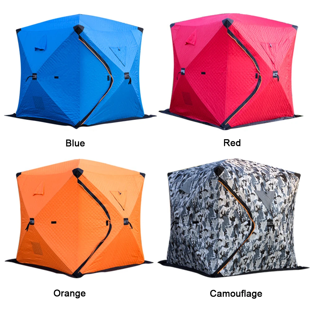 Easy Set-up Winter Fishing Tent Ice Fishing Tent Portable Ice Fishing Shelter Waterproof & Windproof Winter Fishing Equipment - Image 5