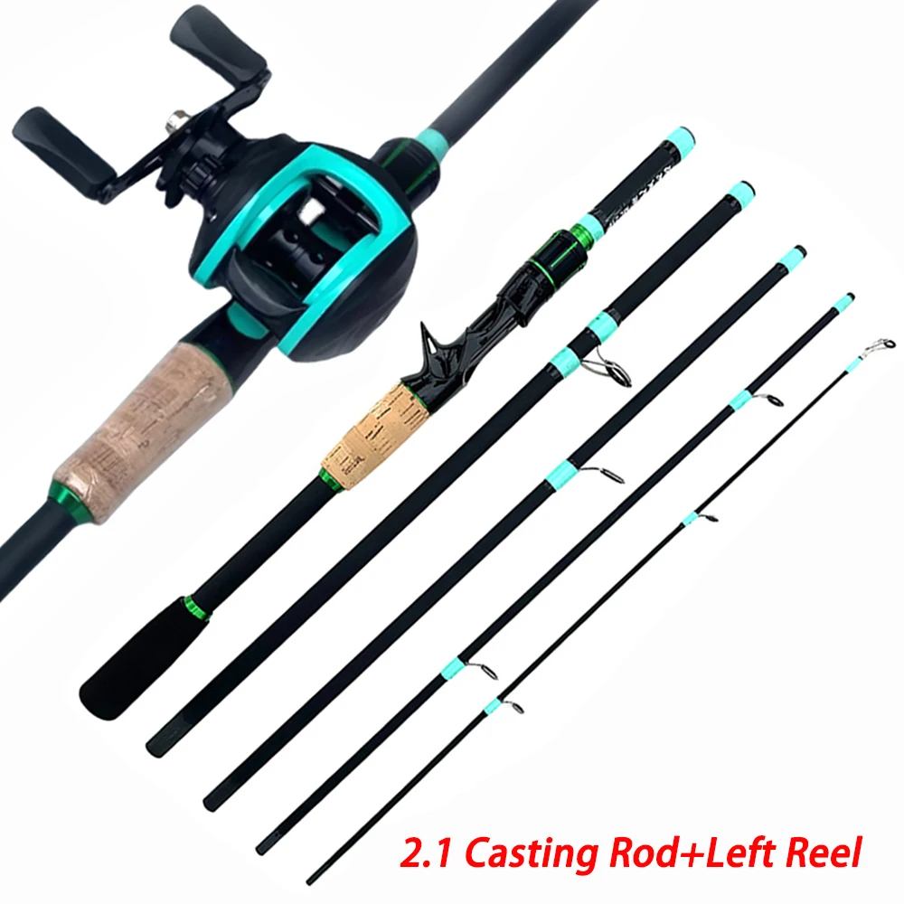 Fishing Rod Reels Combo 4/5Sections ML Action 3.5g-14g Ultralight Trave Rod With Baitcasting Reel Kit Carp Fishing Pesca1.8/2.1m - Image 13
