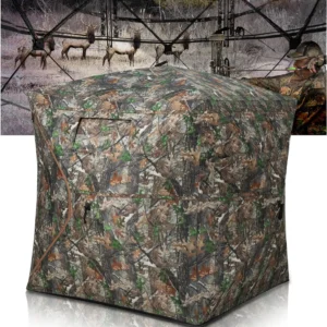 Portable and Durable Hunting Tent, Pop Up Deer Blinds, See Through Ground Blinds, 2-3 and 3-4 Person, 270 °