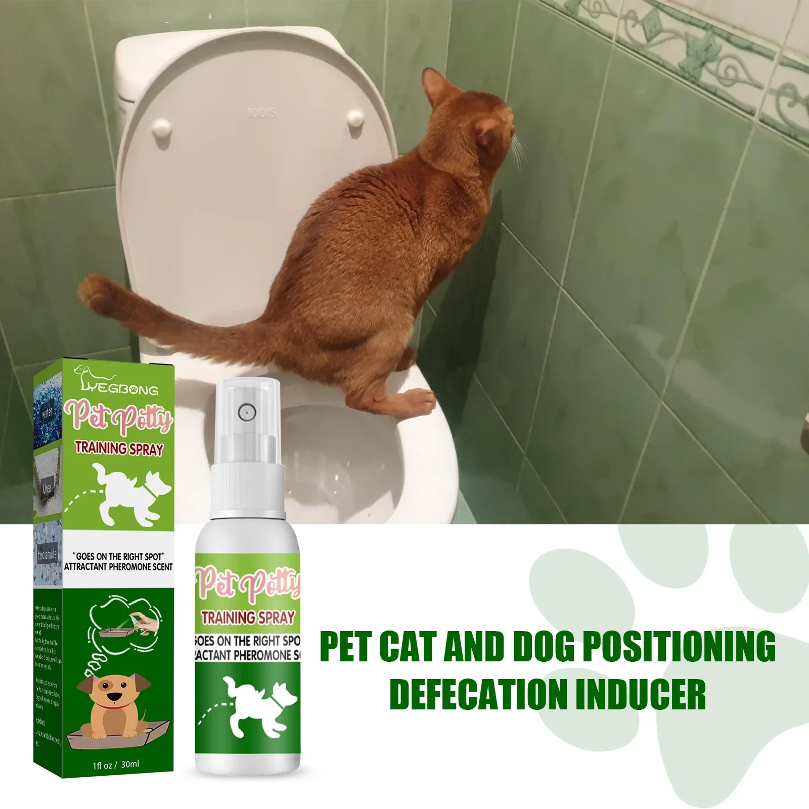 Pet Toilet Training Spray - Effective Puppy & Dog Potty Inducer with Attractive Scent | Guides Toilet Positioning & Defecation - Image 2