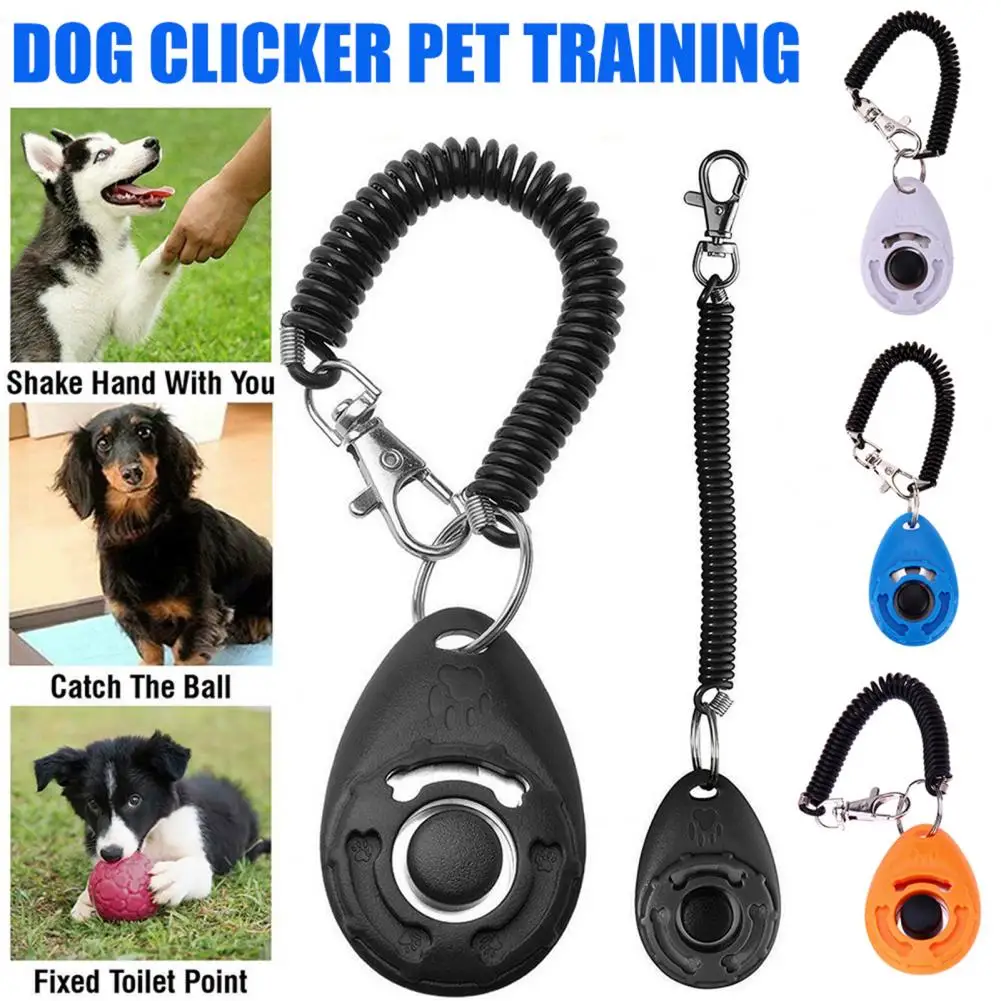 Dog Training Clicker Pet Cat Plastic New Dogs Click Trainer Aid Tools Adjustable Wrist Strap Sound Key Chain Dog Supplies - Image 3