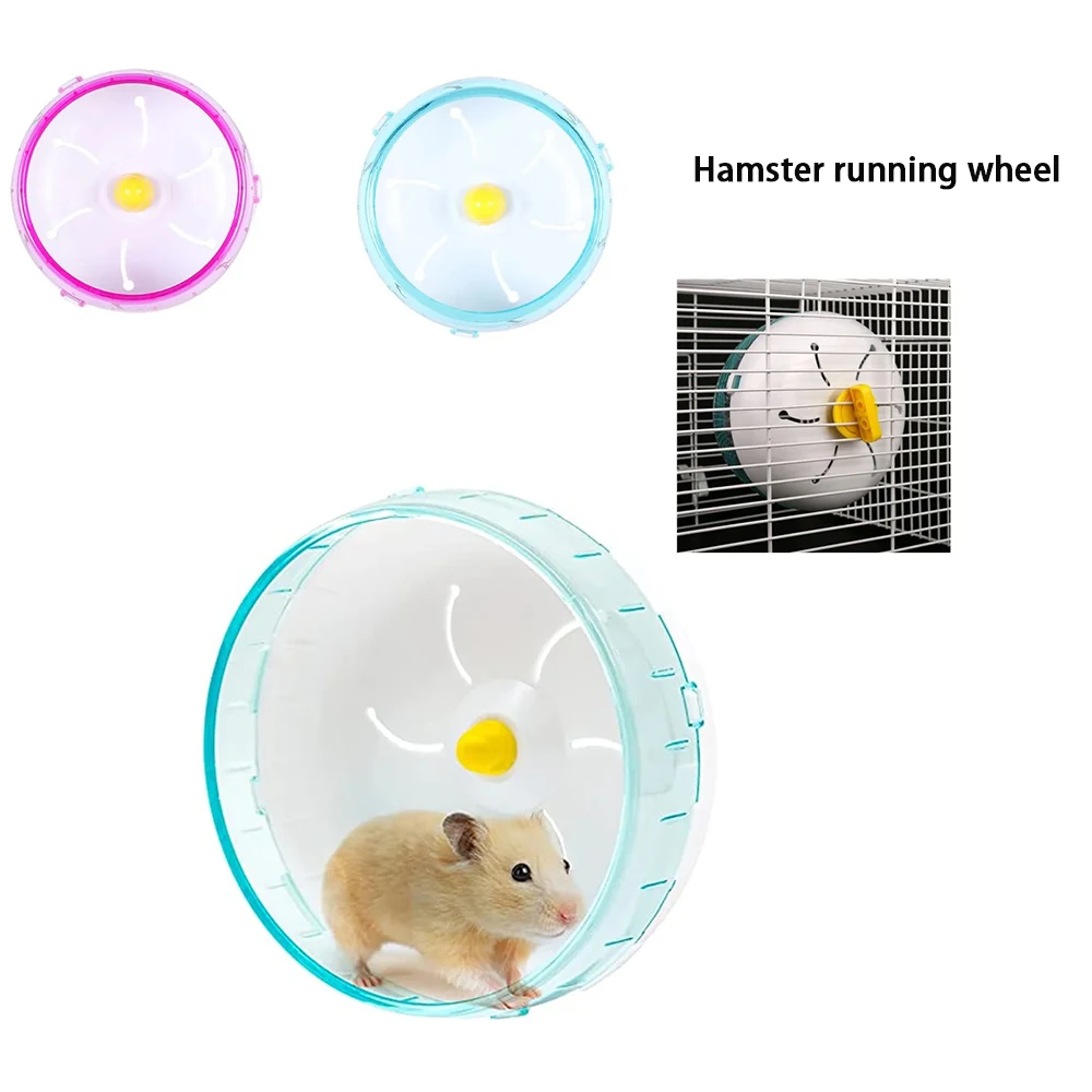 Hamster Running Disc Toy Sport Running Silent Transparent Small Pet Rotatory Jogging Wheel Wheel Toys pet Hamster Cage Supplies - Image 3