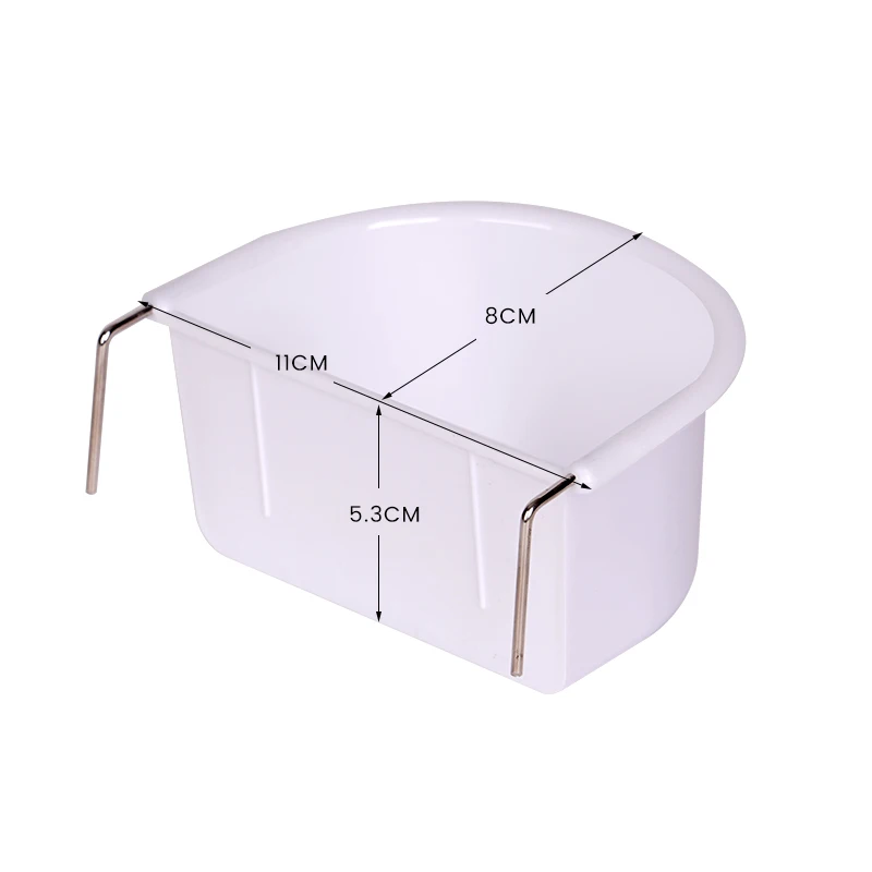 Bird Food Water Bowl Feeding Cup Bird Pigeons Canary Cage Feeder Parrot Pet Aviary Stainless Steel Hooks Drinker Box Container - Image 2