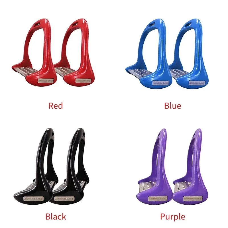 1 Pair Pedal Equipment Horse Stirrups Anti Slip Equestrian Safety Aluminium Alloy Riding Treads Lightweight Outdoor Sports - Image 3