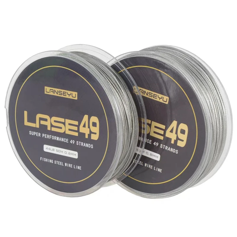 50M Fishing Line, Sea Fishing Coated Stainless Steel Wire, Anti Bite, Wear-Resistant Strong Tensile Strength, 0.6mm-0.8mm - Image 2