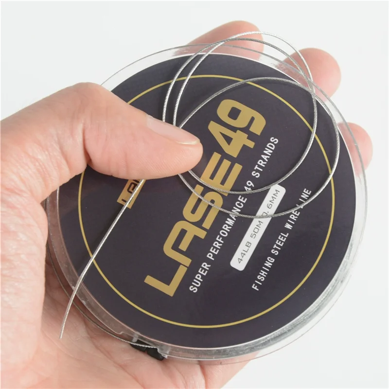 50M Fishing Line, Sea Fishing Coated Stainless Steel Wire, Anti Bite, Wear-Resistant Strong Tensile Strength, 0.6mm-0.8mm - Image 4
