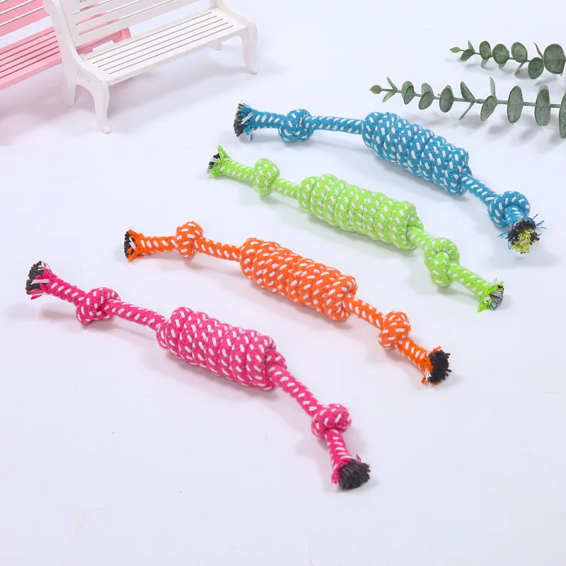 Pet Dog Toys for Large Small Dogs Toy Interactive Cotton Rope Mini Dog Toys Ball for Dogs Accessories Toothbrush Chew Puppy Toy - Image 9