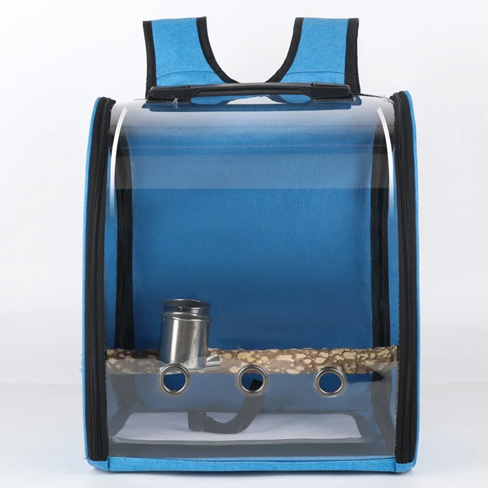 Pet Bird Cage House Parrot Carrier with Feeders Bird Large Space Travel Bag Breathable Portable Bird Cage Accessories - Image 3