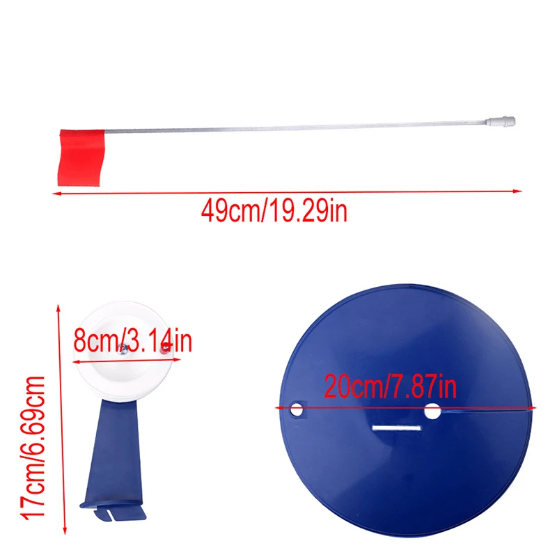Tough Winter Ice Fishing Rod Tip Up with Handy Flag; Portable Ice Fishing Trappings 1 Set - Image 6
