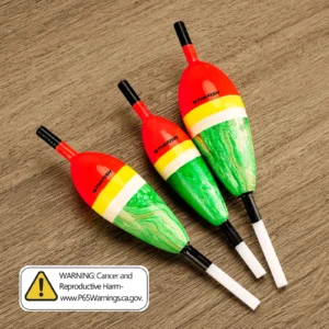 3pcs Slip Bobbers for Fishing Floats Wooden Slip Float Fishing Bobbers Rig for Crappie Panfish Trout Bass Fishing Tackle Tool