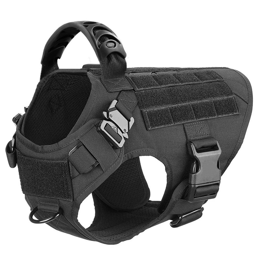 Military Large Dog Harness Training Pet Vest for French Bulldog German Shepherd Malinois Tactical Harnesses For Dogs Accessories - Image 7