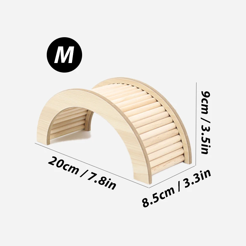 S/M/L Hamster Climbing Ladder Wooden Bridge for Guinea Pigs Rats Small Animals Toys Cage Decor Accessories Szczury Akcesoria - Image 9