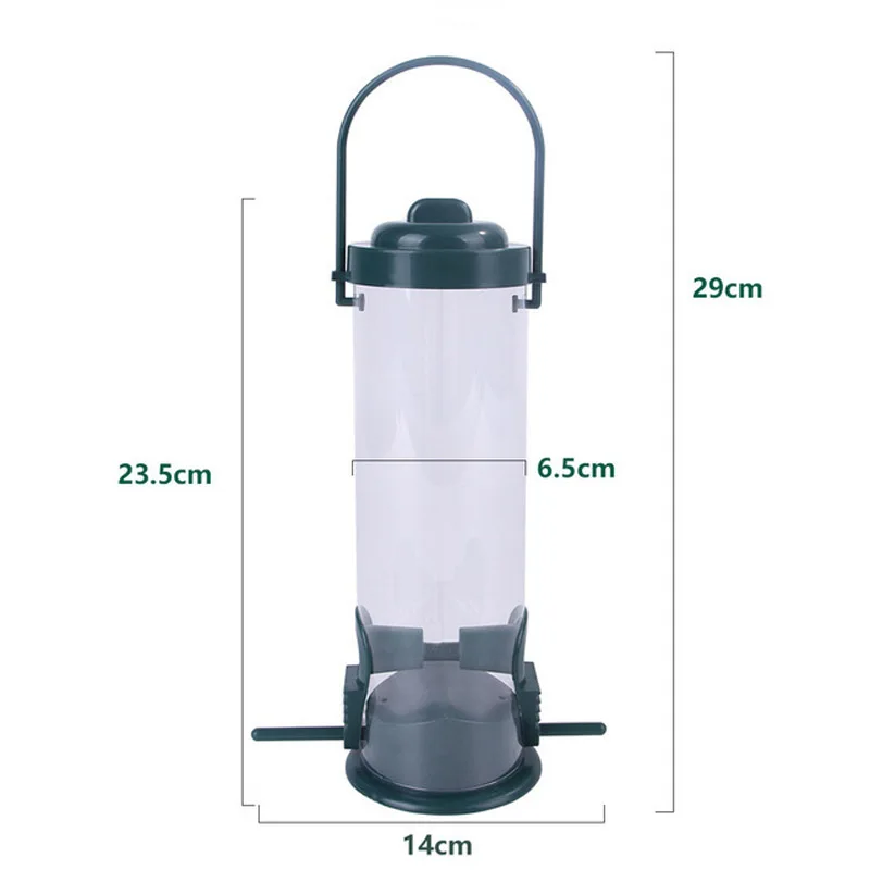 Pet Bird Feeder Food Dispenser Outdoor Hanging Multiple Holes Bird Feeder Small Bird Automatic Foot Feeding Tool Bird Supplies - Image 2