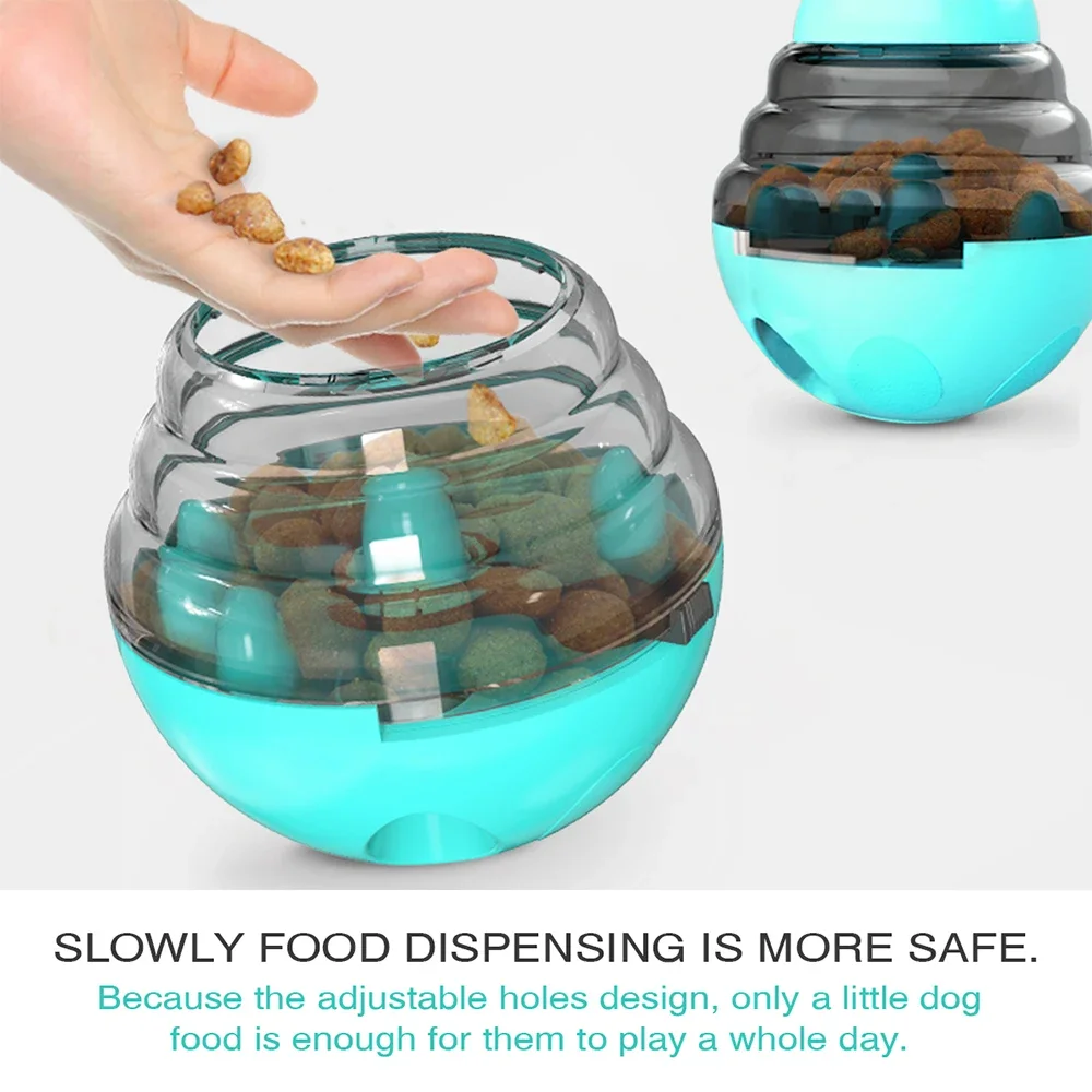 Dog Toy Treat Dispenser For Small Big Dogs Interactive Shaking Leakage Food Container Increases IQ Tumbler Pet Track Rolling Toy - Image 4