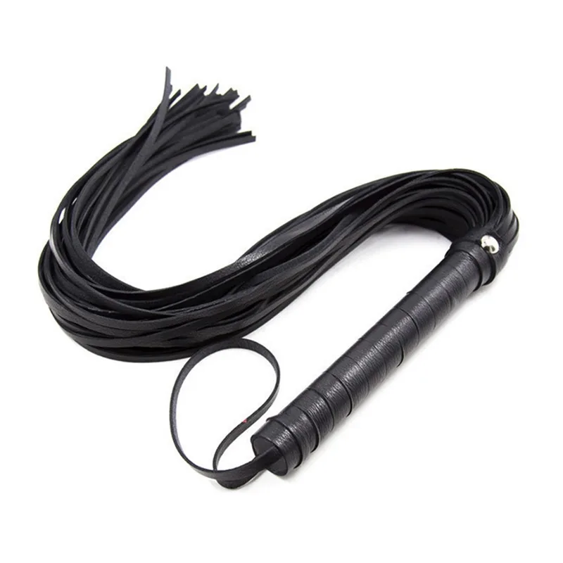 Portable Pointer Equestrian Training Horse Whip Stage Performance Props Lash Supplies Racing Riding Crop With Handle PU Leather - Image 8
