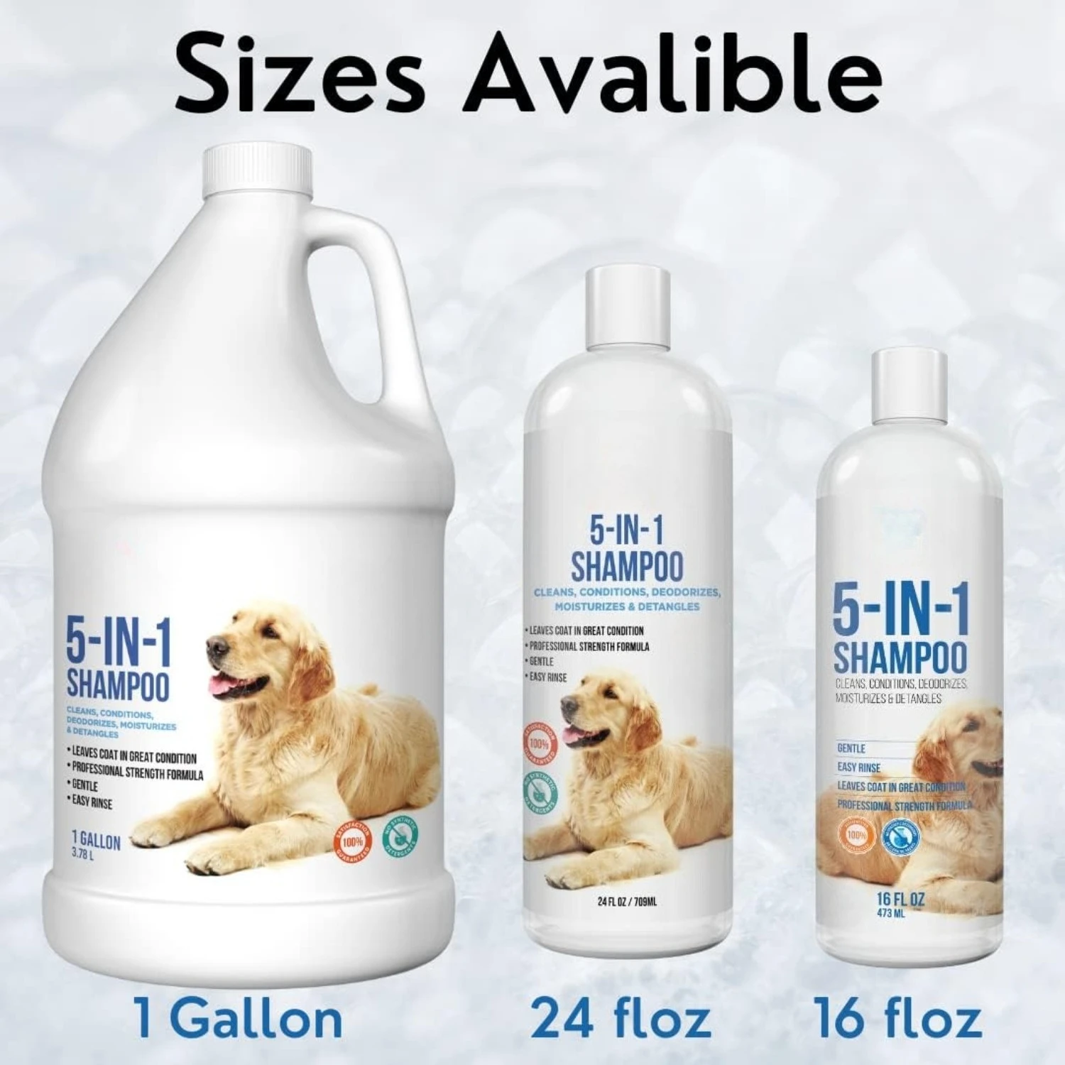 ATUBAN 16 floz 5 in 1 Dog Shampoo for Itchy Skin - Sensitive Skin Dog Shampoo for Smelly Dogs - Dog Shampoos & Conditioners - Image 6
