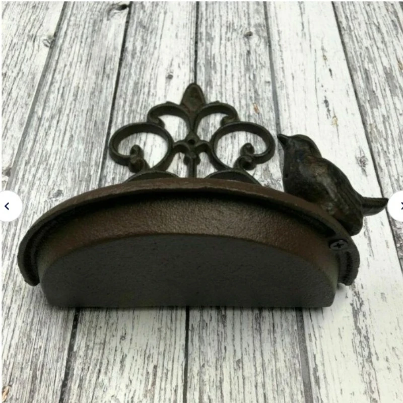 Garden Decorations Bird Feeders Cast Iron Bird Food Bowls Home and Courtyard Ornaments Metal Crafts - Image 3