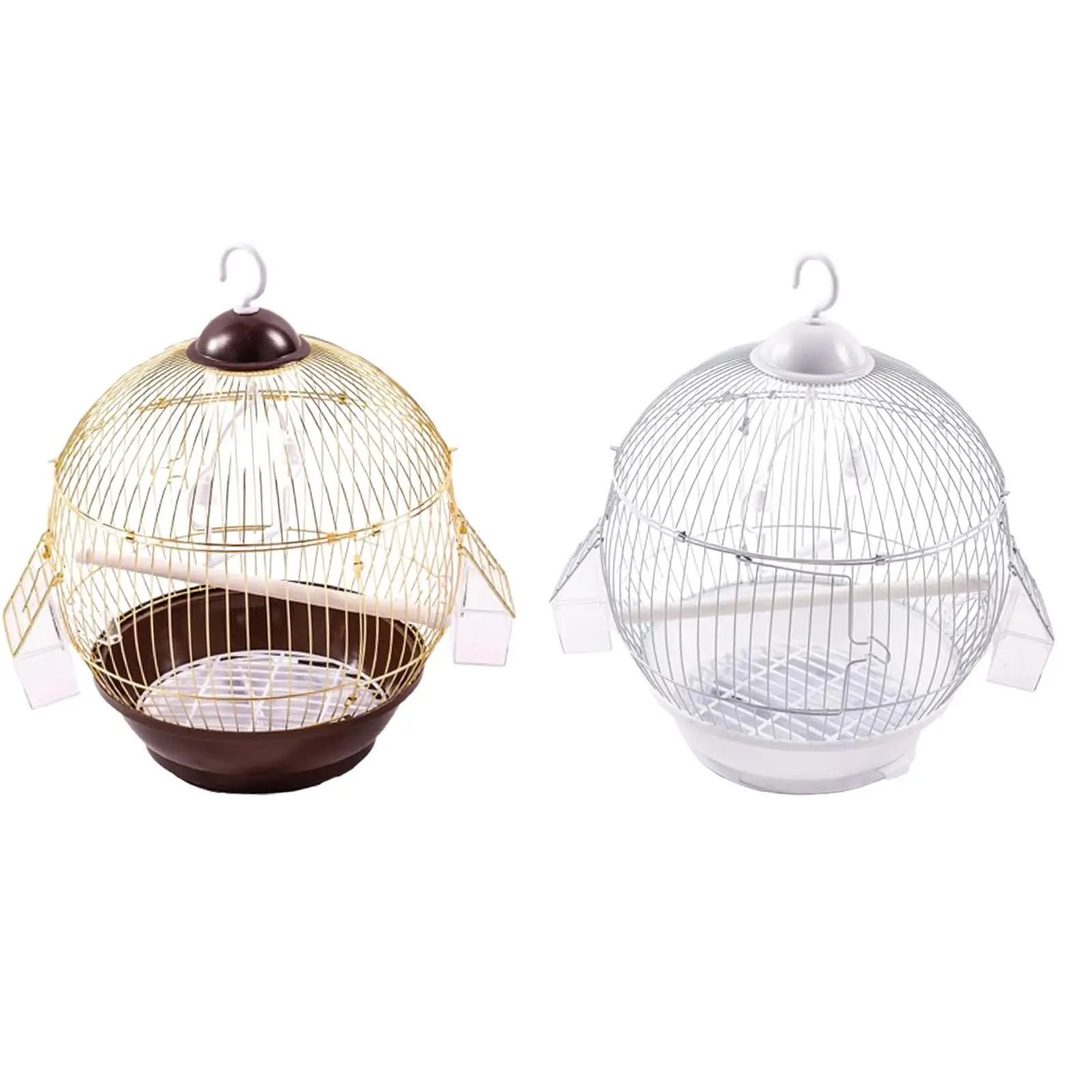 Birdcage with Food Bowl Hanging Indoor Accessories Stand Cage Hanging Cage for Parrot Small Birds Cockatiels Canary Cockatoos - Image 2
