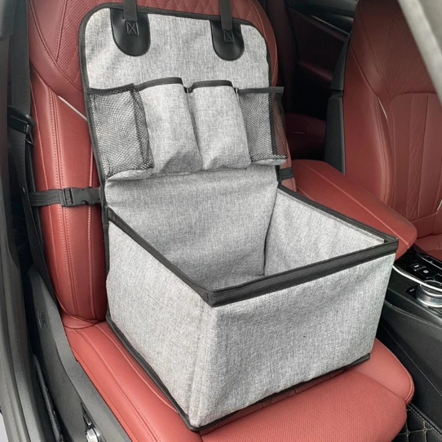 Dog Car Seat,Puppy Booster Seat for Car Front Seat with Storage Pockets,Pet Booster Car Seat for Small to Medium Dog - Image 3