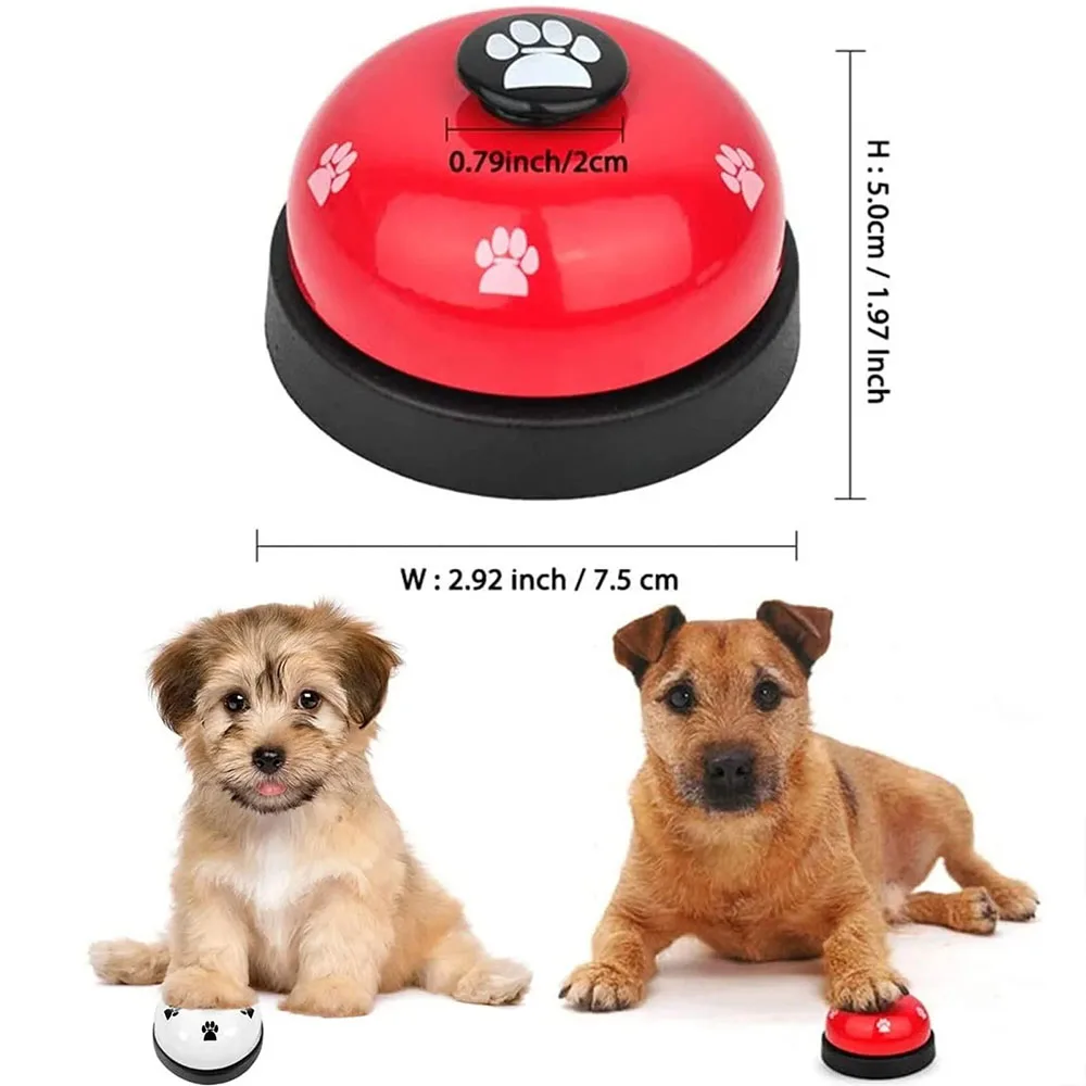 Pet Toys Bell for Dogs Cat Training Interactive Toy Called Dinner Small Bells Footprint Ring Trainer Feeding Reminder For Teddy - Image 2